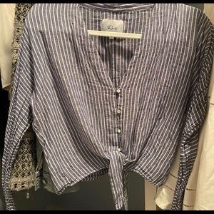 Rails tie up blouse